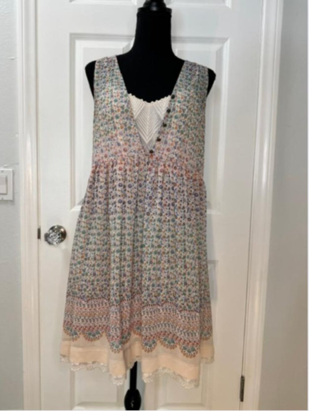 Maeve Anthropologie Violetta Dress in Mauve Motif – Size Small - Picture 6 of 12
